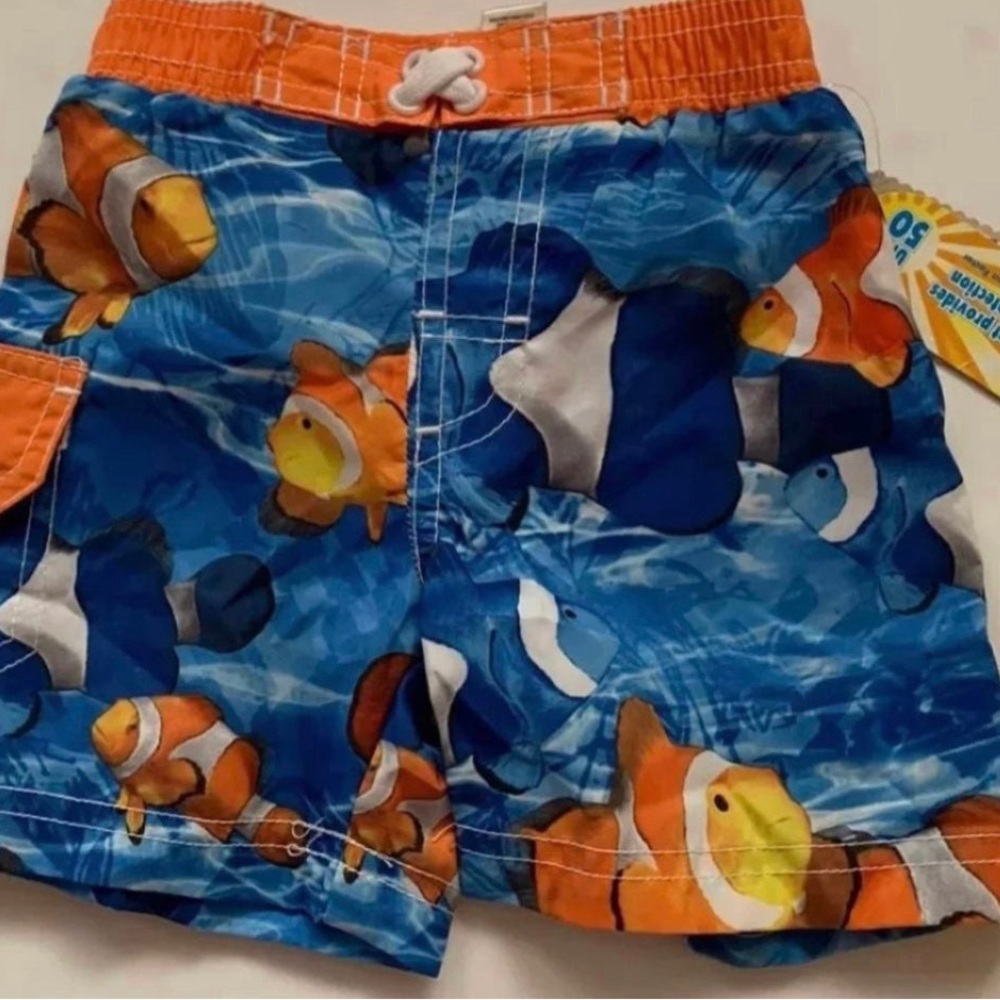 NEW Baby boys 12 months swim  Trunks - Fish theme